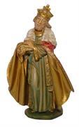 NATALE RE BIANCO CM.20 TIPO LEGNO G20-6NL
