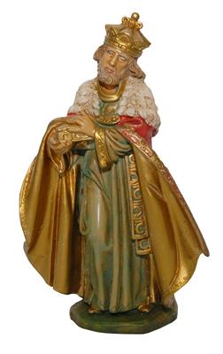 NATALE RE BIANCO CM.20 TIPO LEGNO G20-6NL