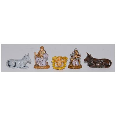 NATALE NATIVITA'CM.3,5 POLICROMO PZ.5 EN35-5