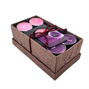 CONFEZIONE CON4 CANDELE E BRUCIA CANDELE