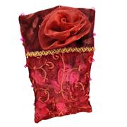 CUSCINO 20X12 ROSSO C/ROSA