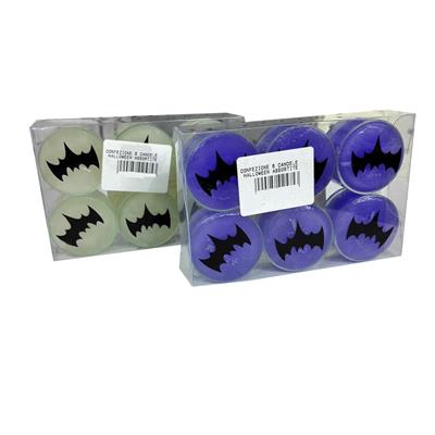 CONFEZIONE 6 CANDELE HALLOWEEN ASSORTITE