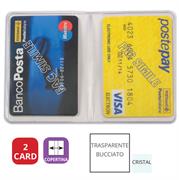 BICARD PORTA CARD IN PVC 2 SCOMPARTI 890