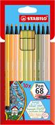 STABILO PEN 68 ASTUCCIO IN CARTONE 10 COLORI 6810-22