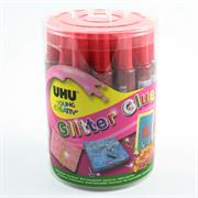 GLITTER GLUE UHU ML.20 ROSSO