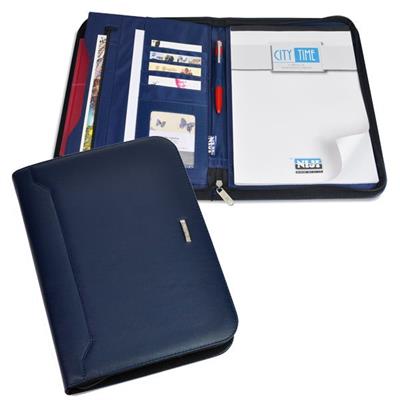 P/BLOCCO IN SIMILPELLE STAMPATA BLU 60593