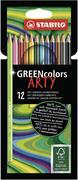 PASTELLI STABILO GREENCOLORS ARTY LYNE 12 COLORI 6019/12