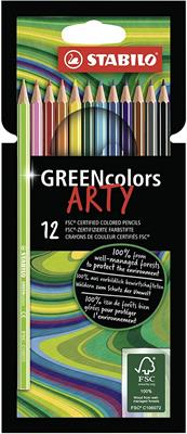 PASTELLI STABILO GREENCOLORS ARTY LYNE 12 COLORI 6019/12