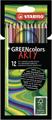 PASTELLI STABILO GREENCOLORS ARTY LYNE 12 COLORI 6019/12