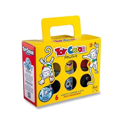 COLORI A DITA SUPERLAVABILE 6 80 ML 0734.000.TOY