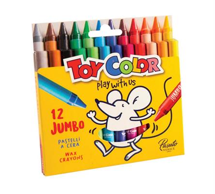 PASTELLI A CERA JUMBO 12 COLORI 0097.000.TOY