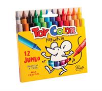 PASTELLI A CERA JUMBO 12 COLORI 0097.000.TOY