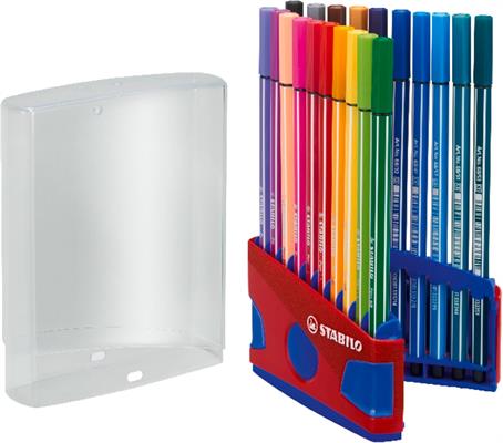 STABILO PEN 68 COLORPARADE SCATOLA BLU/ROSSO DA 20 COLOR