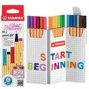 STABILO POINT 88 ASTUCCIO ZIG ZAG IN CARTONE DA 18 PZ.