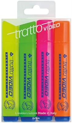 EVIDENZIATORI TRATTO VIDEO PZ.4 830800 ASSORTITI