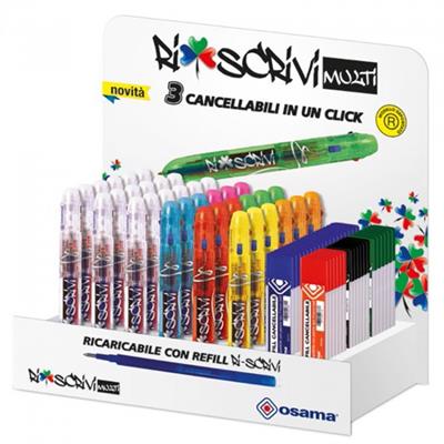 ESPOSITORE OSAMA RISCRIVI MULTI GEL 4 COLORI 36+36