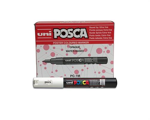 PENNARELLI POSCA EXTRA FINE PC1M BIANCO