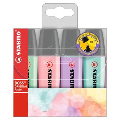 EVIDENZIATORI STABILO BOSS ORIGINAL PASTEL PZ.4 70/4-2
