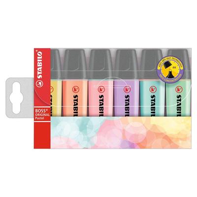 EVIDENZIATORI STABILO BOSS ORIGINAL PASTEL PZ.6 70/6-2
