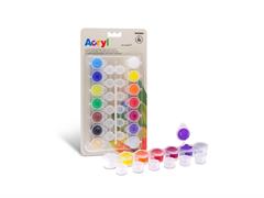 BLISTER 14 COLORI ACRILICI FINI DA 4,5 ML C/PENNELLO 161