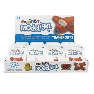 PASTA MODELIGHT CARIOCA TRANSPORT 30GR 3 SOGG. ASSORTITI