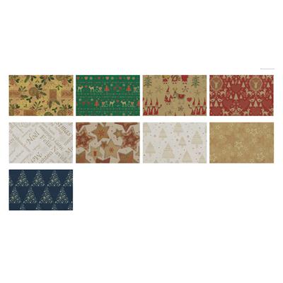 CARTA REGALO REX NATALE FF100 NATURA KRAFT N4400NAT