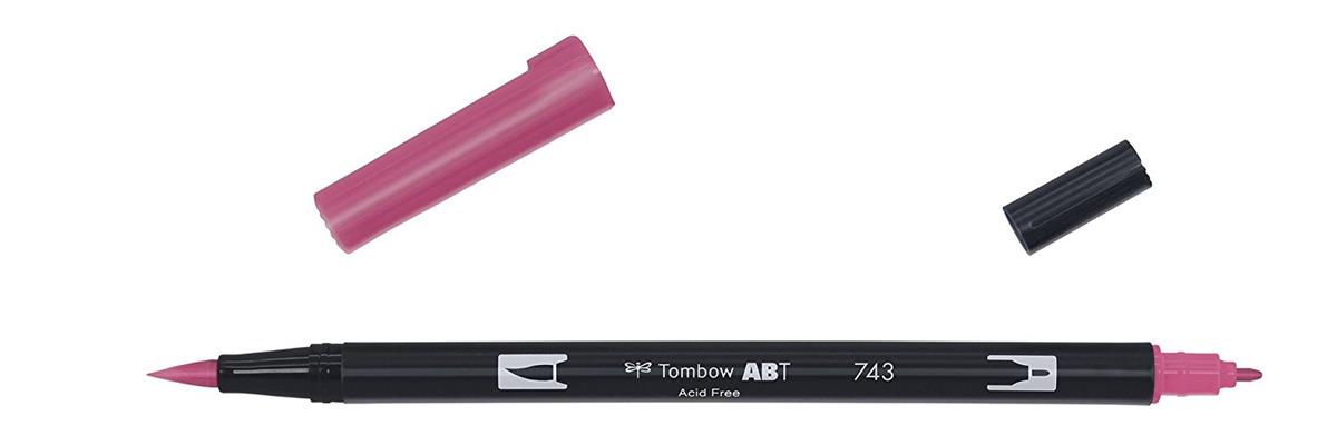 PENNARELLO ROSA CALDO DUAL BRUSH DOPPIA PUNTA ABT743