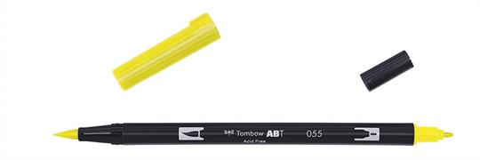 PENNARELLO GIALLO DUAL BRUSH DOPPIA PUNTA ABT055