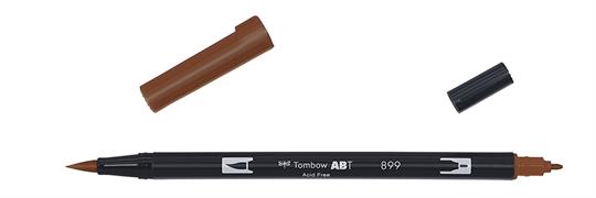 PENNARELLO ROSSO LEGNO DUAL BRUSH DOPPIA PUNTA ABT899