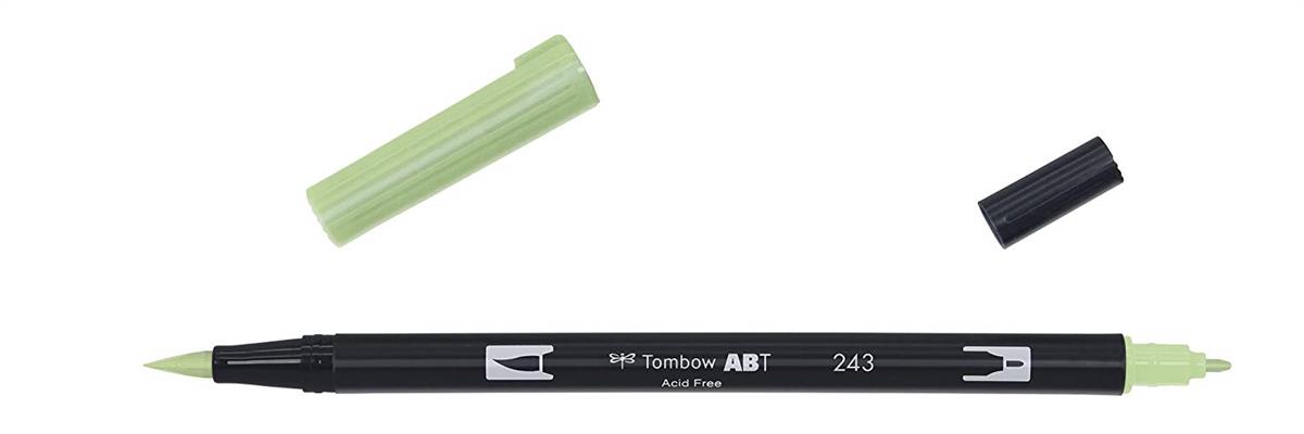 PENNARELLO VERDE MENTA DUAL BRUSH DOOPIA PUNTA ABT243