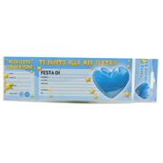 INVITI ASSEGNI CUORE TIFOSO AZZURRO CK3311
