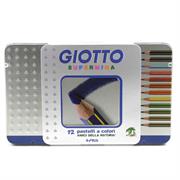PASTELLI GIOTTO SUPERMINA 12 SCATOLA METALLO 236700