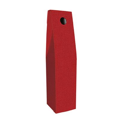 SCATOLA PORTABOTTIGLIA 2 18X9X40 GOFFRATO ROSSO