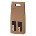 SCATOLA PORTABOTTIGLIA 2 18X9X41  KRAFT AVANA VN2BS/CAV