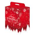 SCATOLA CARTONE M.CHRISTMAS ROSSO 28X20,5X34 MANIGLIA