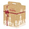 SCATOLA CARTONE M.CHRISTMAS ORO 28X20,5X34 MANIGLIA