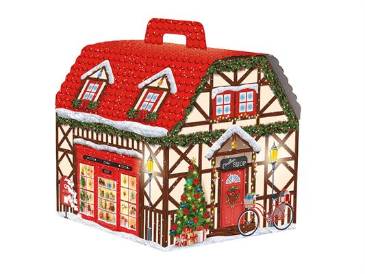 SCATOLA CARTONE CASETTA TOYS SHOP 33X27X29