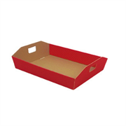 CESTA CARTONE ONDULATO 31X24X6 ROSSO 1510W/CRO