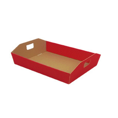 CESTA CARTONE ONDULATO 31X24X6 ROSSO 1510W/CRO