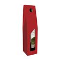 SCATOLA VINO CARTONE GOFFRATO 1 BOTTIGLIA ROSSO 9X9X38