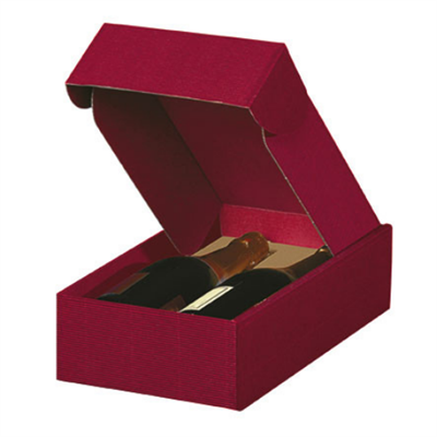 COFANETTO VINO KRAFT ONDULATO 2 BOTTIGLIE VINACCIA 20X33