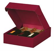 COFANETTO VINO KRAFT ONDULATO 3 BOTTIGLIE VINACCIA 30X33
