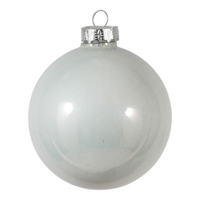 TUBO 36 SFERE VETRO MM.60 BIANCO N16046M