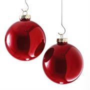 TUBO 12 SFERE VETRO MM.100 DARK RED N16048 31