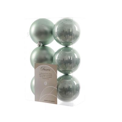 SFERE NATALE 80MM EUCALIPTO 6PZ.