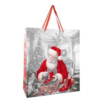 SHOPPER CON BABBO NATALE CM.42X48X16 N36186