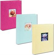ALBUM CARTONCINO, 30 FOGLI, CON VELINE, 3 COL.  80654