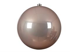 SFERA NATALE INFRANGIBILE LUCIDA 25CM ROSA CIPRIA 022574