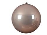SFERA NATALE INFRANGIBILE LUCIDA 25CM ROSA CIPRIA 022574