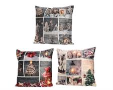 CUSCINO TEMA FOTO NATALIZIE 45X45CM 3 FANTASIE 483289